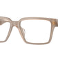 Versace VE3339U Rectangle Eyeglasses  5407-Opal Brown 55-140-16 - Color Map Brown