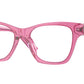 Versace VE3341U Irregular Eyeglasses  5421-Transparent Pink 52-145-18 - Color Map Pink