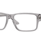 Versace VE3342F Rectangle Eyeglasses  593-Grey Transparent 57-150-17 - Color Map Grey