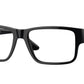 Versace VE3342 Rectangle Eyeglasses  GB1-Black 57-150-17 - Color Map Black