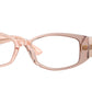 Versace VE3343F Irregular Eyeglasses  5431-Peach Gradient Beige 54-145-17 - Color Map Pink