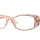 Versace VE3343 Irregular Eyeglasses  5431-Peach Gradient Beige 54-145-17 - Color Map Pink