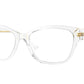 Versace VE3344 Cat Eye Eyeglasses  148-Crystal 54-140-16 - Color Map White