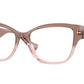 Versace VE3347 Pillow Eyeglasses  5435-Pink Transparent 54-140-16 - Color Map Pink