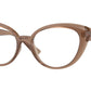 Versace VE3349U Oval Eyeglasses  5427-Brown Transparent 53-140-17 - Color Map Brown