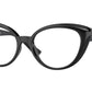 Versace VE3349U Oval Eyeglasses  GB1-Black 53-140-17 - Color Map Black
