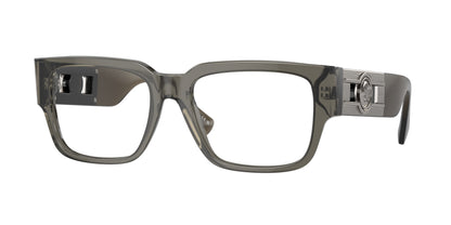 Versace VE3350F Square Eyeglasses  5436-Grey Transparent 55-140-18 - Color Map Grey