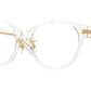 Versace VE3351D Phantos Eyeglasses  148-Crystal 53-140-17 - Color Map White