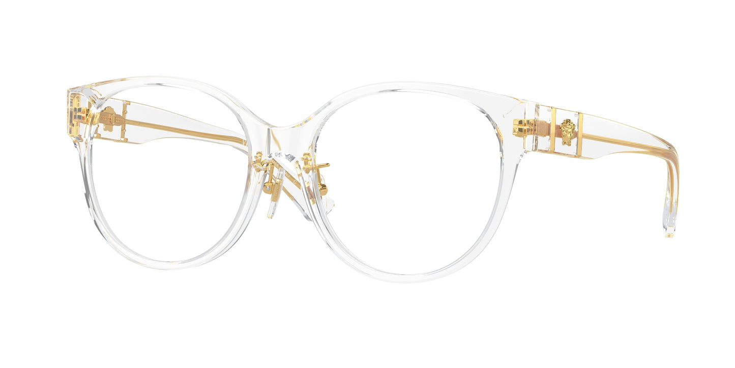 Versace VE3351D Phantos Eyeglasses  148-Crystal 53-140-17 - Color Map White