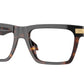 Versace VE3354 Rectangle Eyeglasses  5466-Top Black/Havana 55-145-18 - Color Map Black