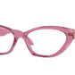 Versace VE3356 Cat Eye Eyeglasses  5469-Transparent Light Pink 55-140-16 - Color Map Pink