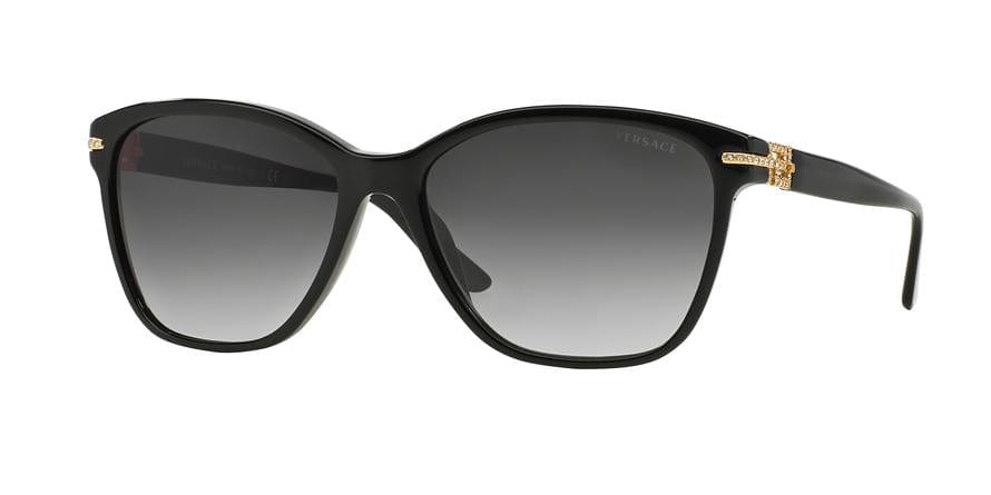 Versace VE4290B Square Sunglasses  GB1/8G-BLACK 57-16-140 - Color Map black