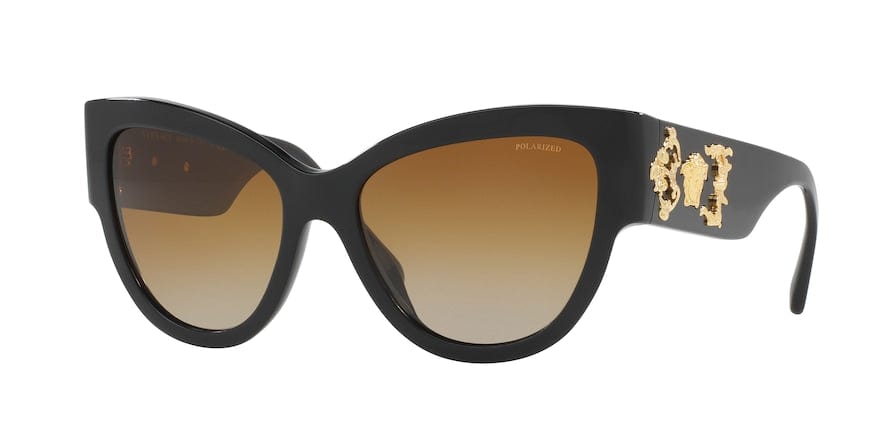 Versace VE4322 Cat Eye Sunglasses  GB1/T5-BLACK 55-17-140 - Color Map black