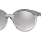 Versace VE4330 Round Sunglasses  52066V-TRANSPARENT GREY 53-20-140 - Color Map grey