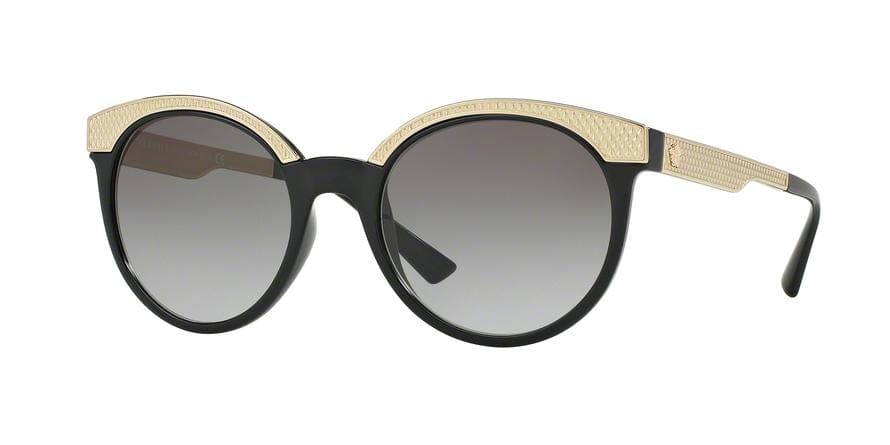 Versace VE4330 Round Sunglasses  GB1/11-BLACK 53-20-140 - Color Map black