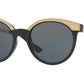 Versace VE4330 Round Sunglasses  GB1/87-BLACK 53-20-140 - Color Map black