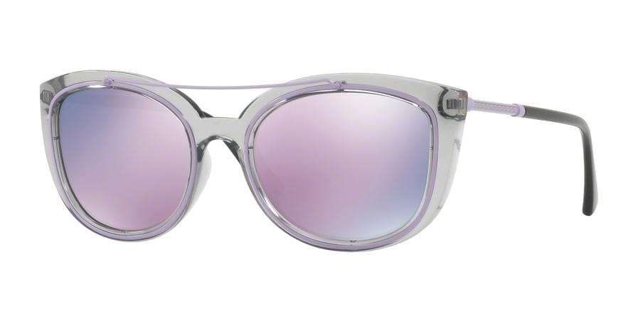 Versace VE4336 Cat Eye Sunglasses  52545R-TRANSPARENT GREY 56-20-140 - Color Map grey