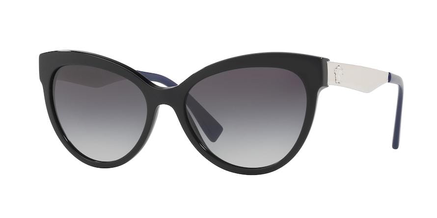 Versace VE4338A Cat Eye Sunglasses  52478G-BLACK/BLUE 57-17-140 - Color Map black