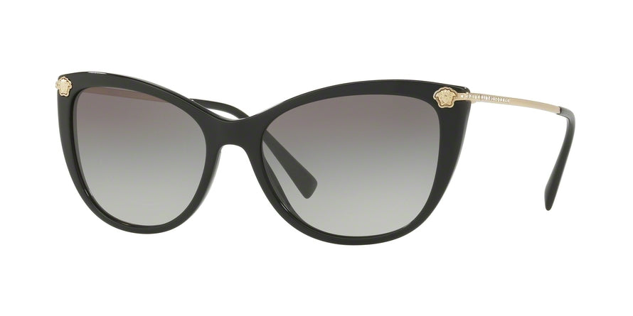 Versace VE4345B Cat Eye Sunglasses  GB1/11-BLACK 57-17-140 - Color Map black
