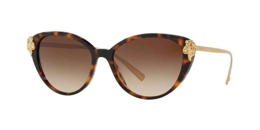 Versace VE4351BA Cat Eye Sunglasses  526713-HAVANA 55-16-140 - Color Map havana