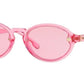 Versace VE4352 Oval Sunglasses  5278/5-TRANSPARENT PINK 54-19-140 - Color Map pink