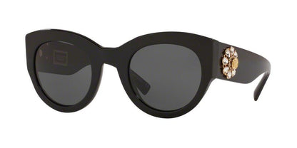 Versace VE4353BM Cat Eye Sunglasses  531487-BLACK 51-26-140 - Color Map black