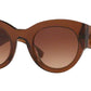 Versace VE4353BM Cat Eye Sunglasses  531574-TRANSPARENT BROWN 51-26-140 - Color Map brown