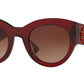 Versace VE4353BM Cat Eye Sunglasses  531713-BURGUNDY 51-26-140 - Color Map red