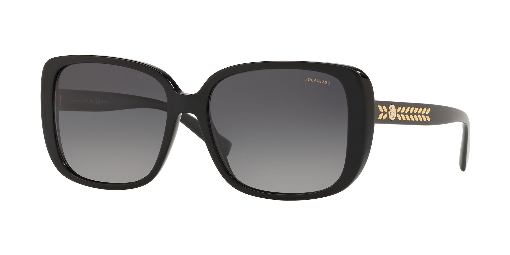 Versace VE4357 Square Sunglasses  GB1/T3-Black 56-140-16 - Color Map Black