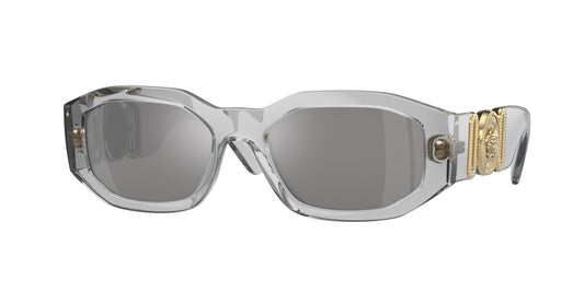 Versace VE4361 Irregular Sunglasses  311/6G-Transparent Grey 53-140-18 - Color Map Grey