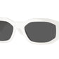 Versace VE4361 Irregular Sunglasses  401/87-White 53-140-18 - Color Map White