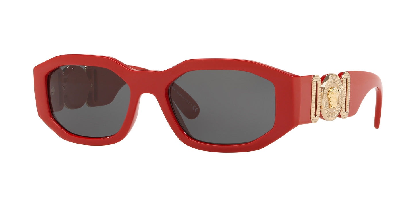 Versace VE4361 Irregular Sunglasses  533087-Red 53-140-18 - Color Map Red