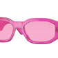 Versace VE4361 Irregular Sunglasses  5334/5-Transparent Fuxia 53-140-18 - Color Map Violet