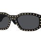 Versace VE4361 Irregular Sunglasses  539787-Black 53-140-18 - Color Map Black