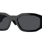 Versace VE4361 Irregular Sunglasses  542287-Black 53-140-18 - Color Map Black