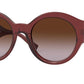 Versace VE4380BF Oval Sunglasses  388/13-BURGUNDY 54-22-140 - Color Map red