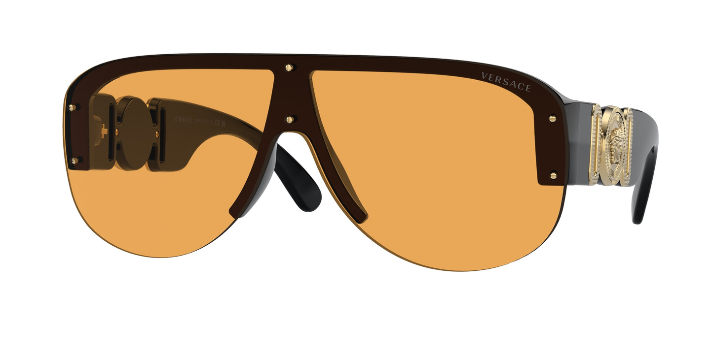 Versace VE4391 Irregular Sunglasses  GB1/7-Black 48-140-148 - Color Map Black