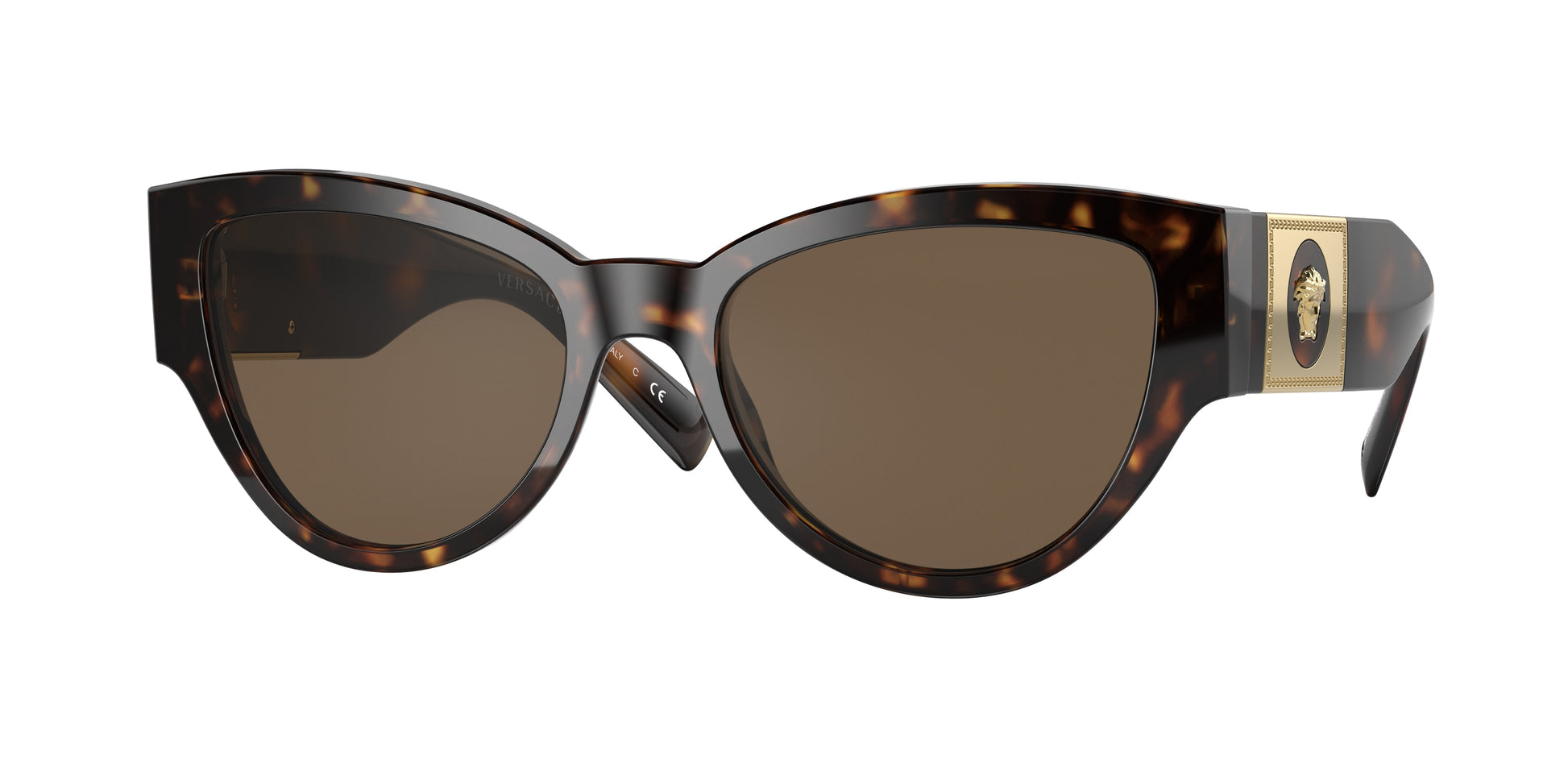 Versace VE4398 Phantos Sunglasses  108/73-Havana 55-140-19 - Color Map Tortoise