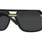 Versace VE4399 Rectangle Sunglasses  GB1/87-Black 58-145-18 - Color Map Black