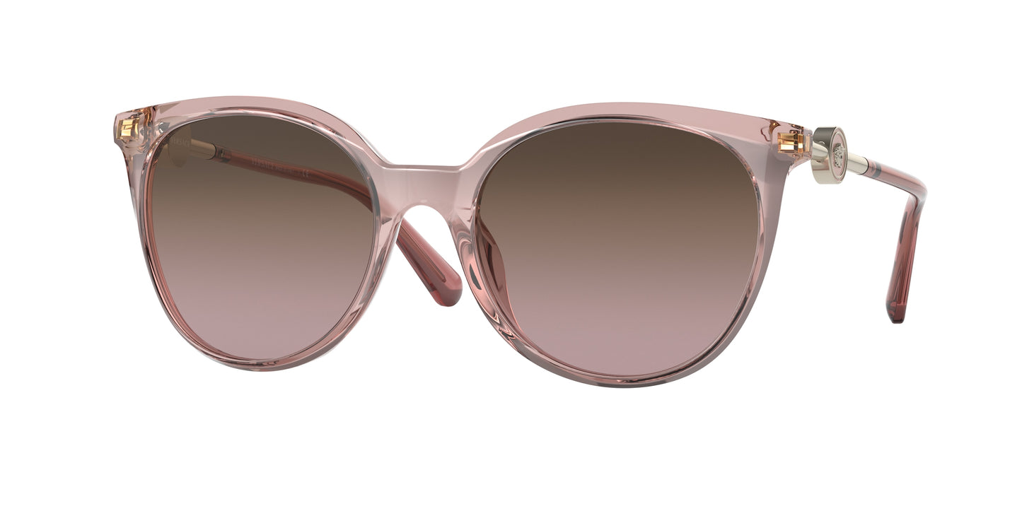 Versace VE4404 Phantos Sunglasses  532214-Transparent Pink 55-140-19 - Color Map Pink