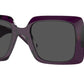 Versace VE4405 Rectangle Sunglasses  538487-Transparent Purple 54-140-22 - Color Map Violet