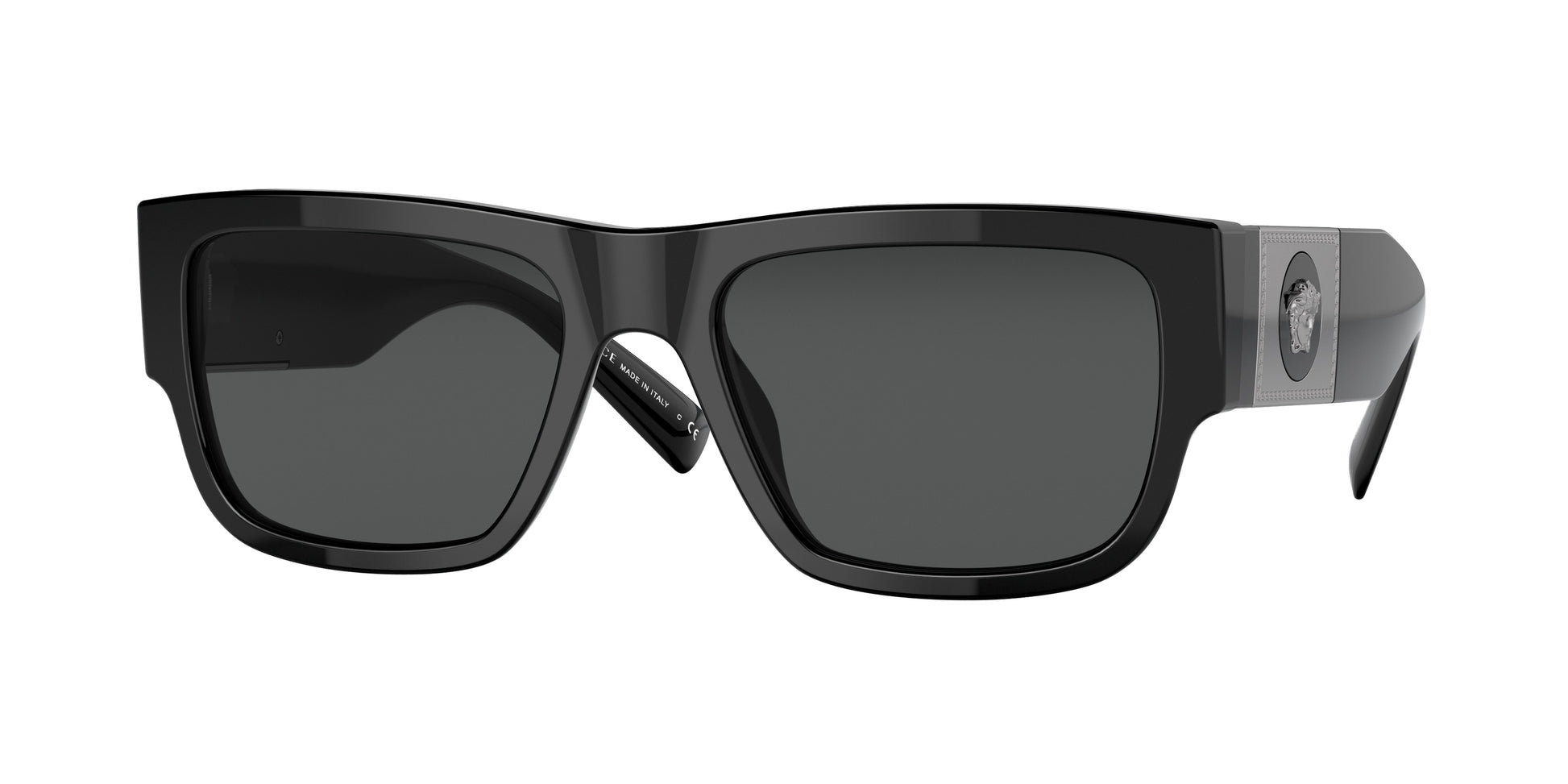 Versace VE4406 Rectangle Sunglasses  511487-Black 56-140-19 - Color Map Black