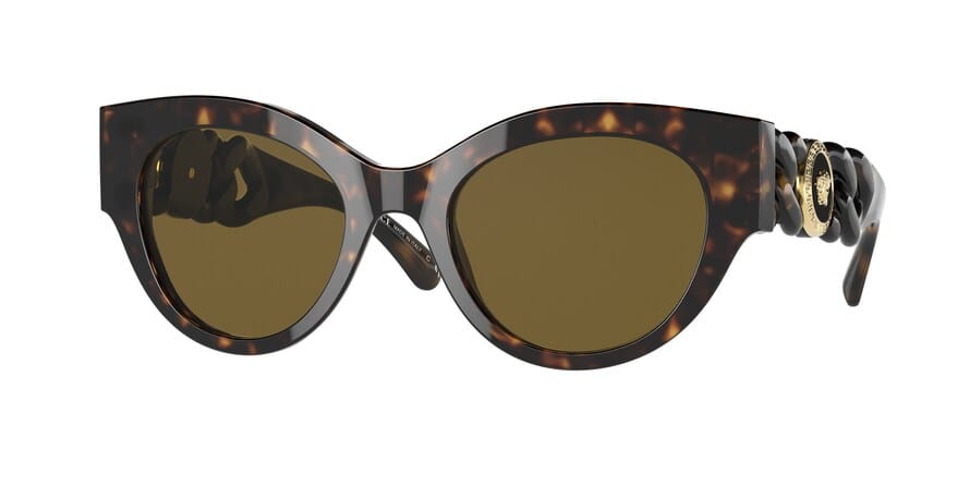 Versace VE4408F Cat Eye Sunglasses  108/73-HAVANA 52-21-140 - Color Map havana