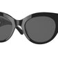 Versace VE4408F Cat Eye Sunglasses  GB1/87-BLACK 52-21-140 - Color Map black