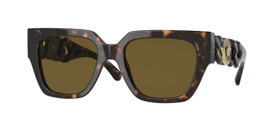 Versace VE4409F Phantos Sunglasses  108/73-Havana 53-140-19 - Color Map Tortoise