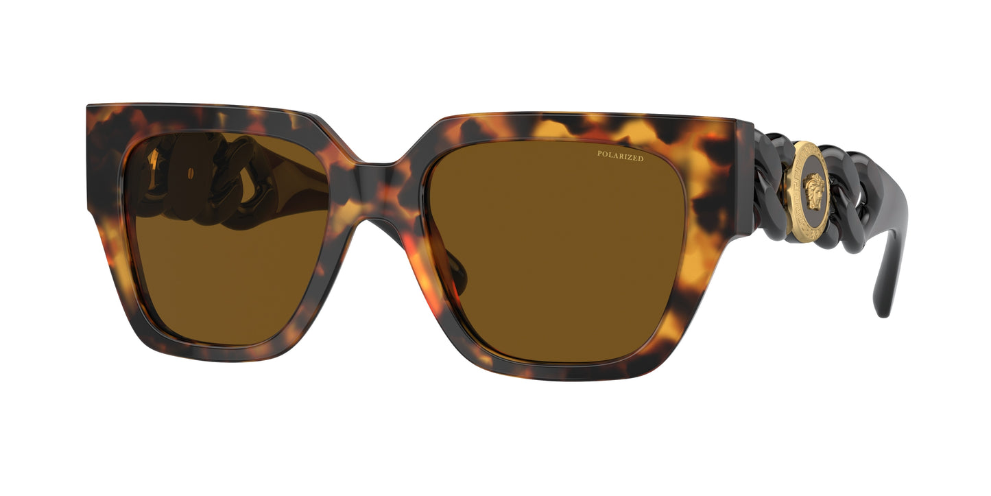 Versace VE4409 Square Sunglasses  511983-Havana 53-140-19 - Color Map Tortoise