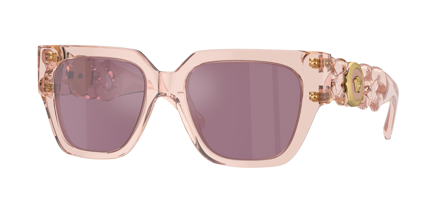 Versace VE4409 Square Sunglasses  5339AK-Transparent Pink 53-140-19 - Color Map Pink