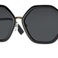 Versace VE4413 Irregular Sunglasses  GB1/87-BLACK 60-19-140 - Color Map black