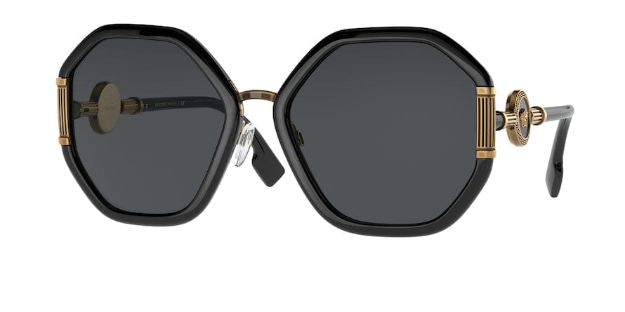 Versace VE4413 Irregular Sunglasses  GB1/87-BLACK 60-19-140 - Color Map black