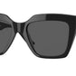 Versace VE4418F Square Sunglasses  GB1/87-Black 56-145-19 - Color Map Black